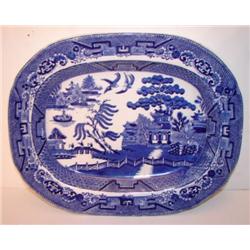ADAMS BLUE WILLOW PLATTER
