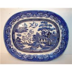 BLUE WILLOW PLATTER