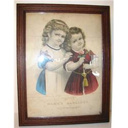 CURRIER & IVES COLORED LITHOGRAPH