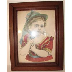 CURRIER & IVES COLORED LITHOGRAPH