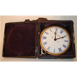 PORCELAIN CLOCK WITH CASE