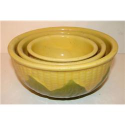 NEST OF 3 SHAWNEE POTTERY BOWLS