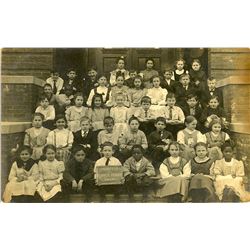 Antique / Vintage Real Photo PC Post Segregation Elementary