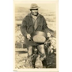 Antique / Vintage Real Photo PC Gold Miner