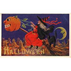 Antique / Vintage Postcard Halloween