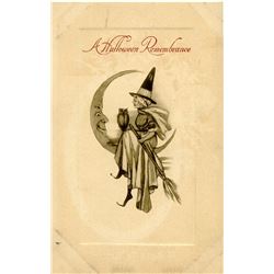 Antique / Vintage Postcard Halloween