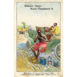 Antique / Vintage Postcard Car Oil Advertising