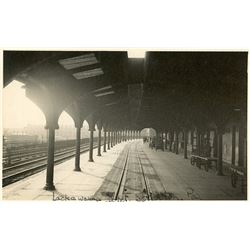 Antique / Vintage Rare Postcard India Train Station