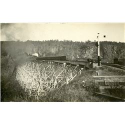 Antique / Vintage Rare Postcard India Train