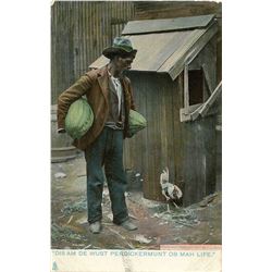 Antique / Vintage Postcard African Black American