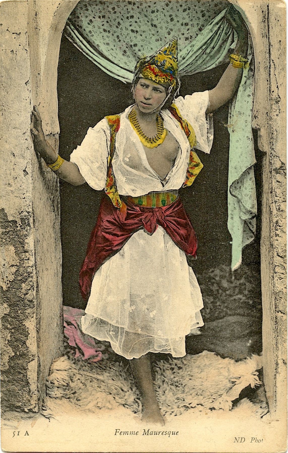 Antique / Vintage Postcard Morocco Nude