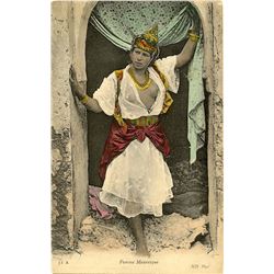 Antique / Vintage Postcard Morocco Nude