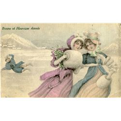 Antique  Rare Postcard Art Nouveau / Deco