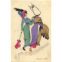 Antique  Rare Postcard Art Nouveau / Deco