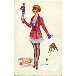 Antique  Rare Postcard Art Nouveau / Deco