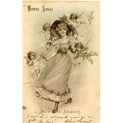 Antique  Rare Postcard Art Nouveau / Deco