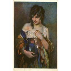 Antique  Rare Postcard Art Nouveau / Deco