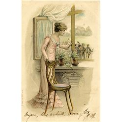Antique  Rare Postcard Art Nouveau / Deco
