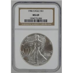 1986 U.S. SILVER EAGLE
