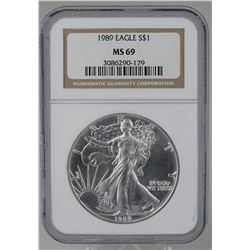 1989 U.S. SILVER EAGLE