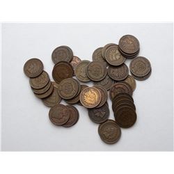 50 U.S. INDIAN HEAD CENTS