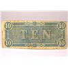 Image 2 : 1864 CONFEDERATE $10 NOTE