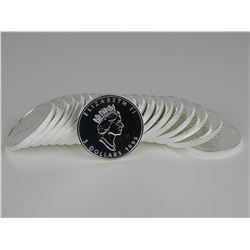 1999 CANADA SILVER MAPLE LEAF ROLL