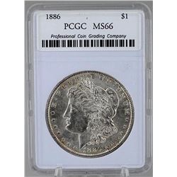1886 MORGAN SILVER DOLLAR