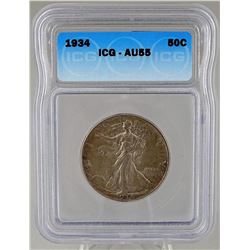 1934 WALKING LIBERTY HALF DOLLAR