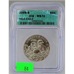 2008-S U.S. BALD EAGLE HALF DOLLAR
