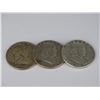 Image 1 : LOT OF 3 1951 FRANKLIN HALF DOLLARS