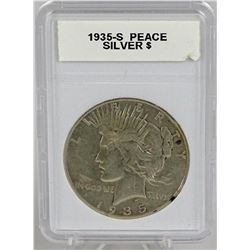 1935-S PEACE SILVER DOLLAR