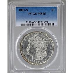 1881-S MORGAN SILVER DOLLAR