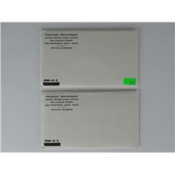 PAIR - 1969 U.S. UNCIRCULATED SETS