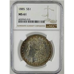 1885 MORGAN SILVER DOLLAR