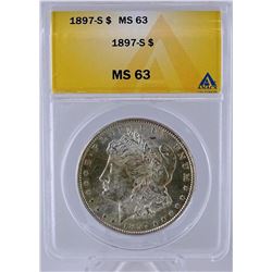 1897-S MORGAN SILVER DOLLAR