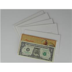 LOT OF 6 UNCIRCULATED "SANTA" NOTES