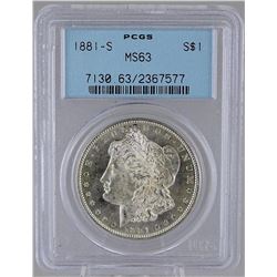 1881-S MORGAN SILVER DOLLAR