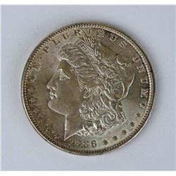 1886 MORGAN SILVER DOLLAR - BU