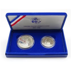 1986 U.S. LIBERTY TWO-COIN PROOF SET