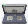 Image 1 : 1991 MT. RUSHMORE TWO-COIN SET