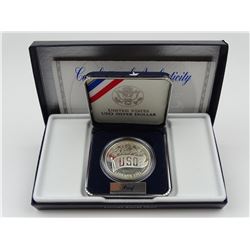 1991 U.S.O. PROOF SILVER DOLLAR