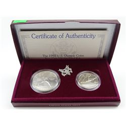 1992 U.S. OLYMPICS TWO-COIN SET