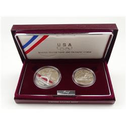 1992 U.S. OLYMPICS TWO-COIN PROOF SET