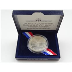 1992 U.S. WHITE HOUSE ANNIVERSARY SILVER DOLLAR