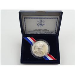 2006 BENJAMIN FRANKLIN FOUNDING FATHER SILVER DOLLAR