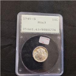 1945-S Mercury Dime