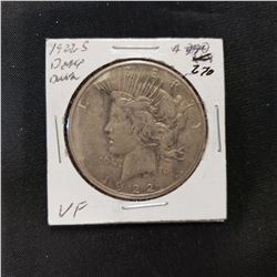 1922 S Peace  Dollar