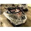 Image 1 : PALLET OF ASSORTED BIKE PARTS INC. FRAMES, FORKS, WHEELS AND MORE, VARIOUS CONDITIONS AND BRANDS