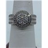 Image 1 : 10K LADIES CLUSTER RING WITH DIAMONDS
